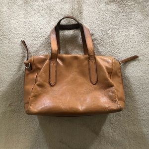 Fossil Sydney Satchel Leather Brown